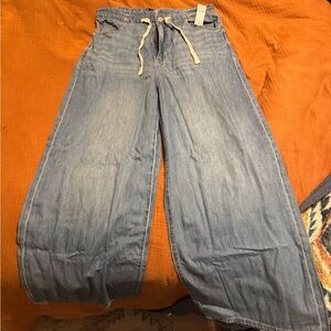 GAP Flare Wide-Leg Jeans in Light Blue